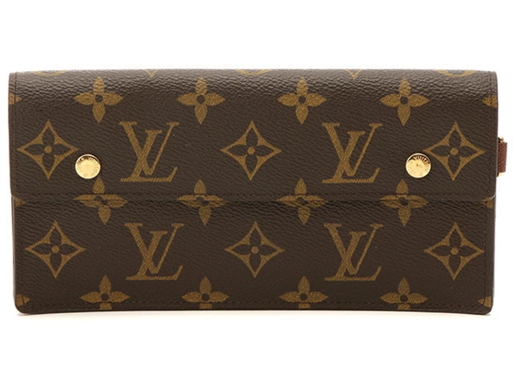 LOUIS VUITTON Portefeuille Accordion Monogram Long Wallet Chain